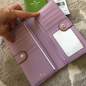 NWT Kate Spade Stacy Snap Wallet - lilac